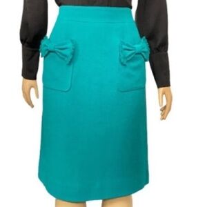 Lovely teal green Marc Jacobs wool pencil skirt